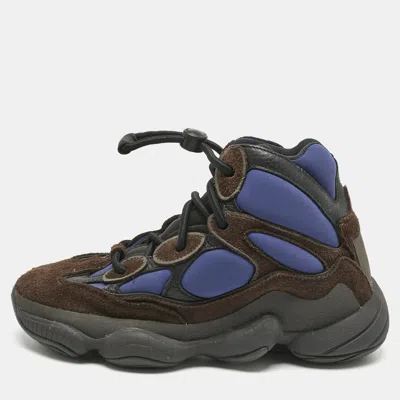Pre-owned Yeezy X Adidas Multicolor Suede And Leather Yeezy 500 Sneakers Size 38.5