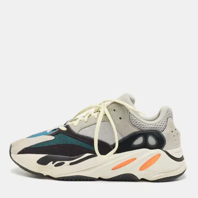 Pre-owned Yeezy X Adidas Multicolor Suede And Mesh Boost 700 Wave Runner Sneakers Size 42 2/3