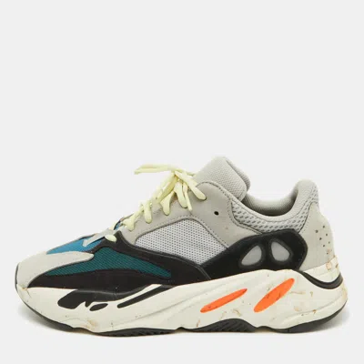 Pre-owned Yeezy X Adidas Multicolor Suede And Mesh Boost 700 Wave Runner Sneakers Size 44 2/3