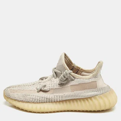 Pre-owned Yeezy X Adidas Pink Knit Fabric Boost 350 V2 Synth Non Reflective Sneakers Size 39 1/3