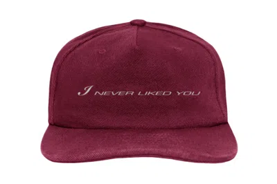 Pre-owned Yeezy X Future I Never Liked You Hat In Burgundy
