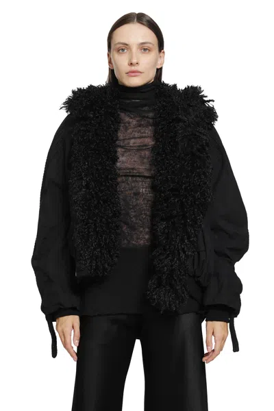 Yehuafan Bomber Jacket In Black