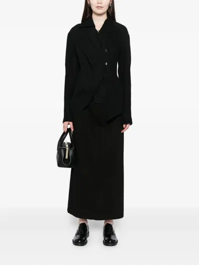 Yehuafan Buckle-on Blouse In Black