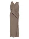 Yehuafan Cashmere Dress In Neutral
