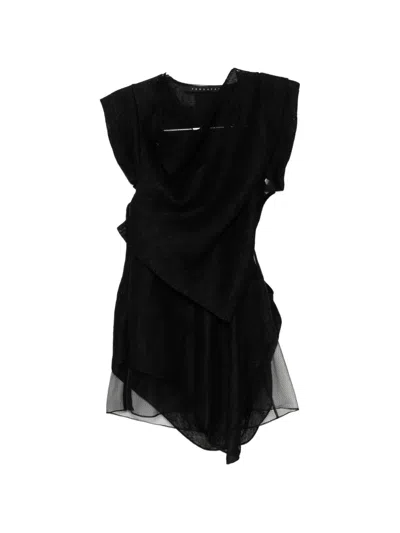 Yehuafan Draped Top In Black