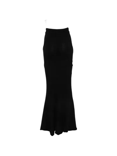 Yehuafan Drawstring Knitted Maxi Skirt In Multi
