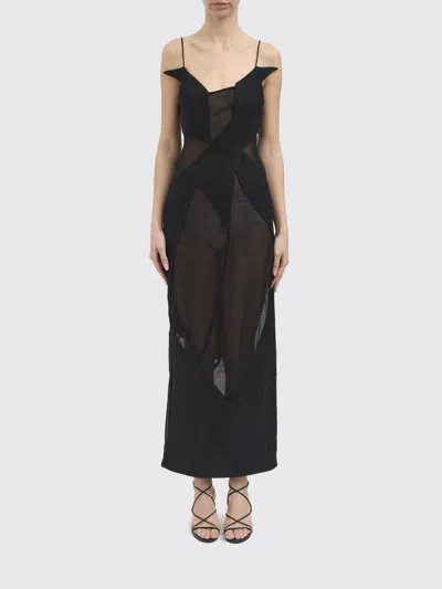 Yehuafan Dress Woman  In Black