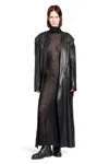 Yehuafan Mohair Turtleneck Dress In Black