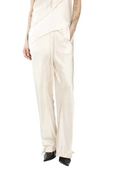 Yehuafan Satin Pants In White