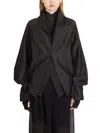 Yehuafan Short Cotton Jacket In Brown