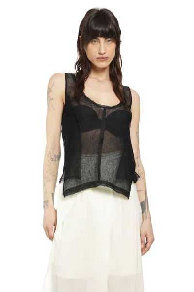Yehuafan Tank Top In Black