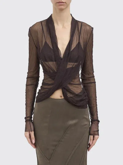 Yehuafan Top Woman  In Brown