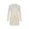 Yelda Alatekin Women's Neutrals Ursa Ecru Mini Dress In Beige
