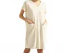 Yelete A Shift Into Spring Dress In Natural