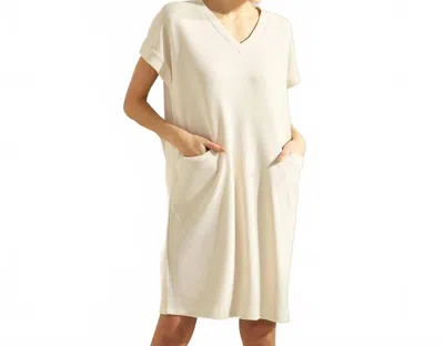 Yelete A Shift Into Spring Dress In Natural