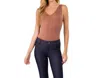 Yelete Basics Bodysuit In Mocha In Brown