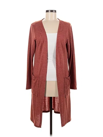 Pre-owned Yelete Cardigan Sweater In Burgundy
