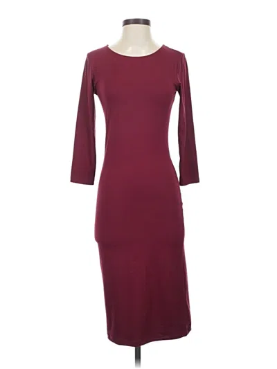 Pre-owned Yelete Casual Dress In Burgundy