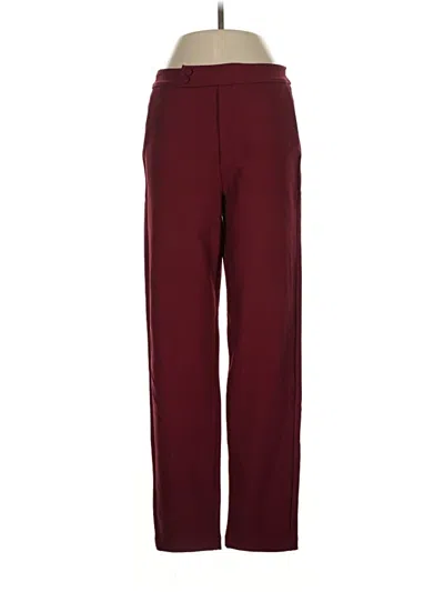 Pre-owned Yelete Casual Pants In Burgundy