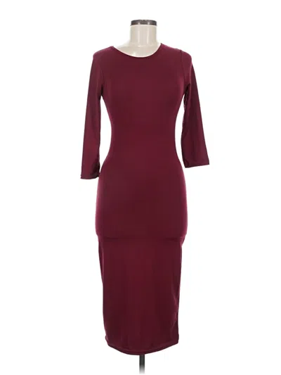Pre-owned Yelete Cocktail Dress In Burgundy