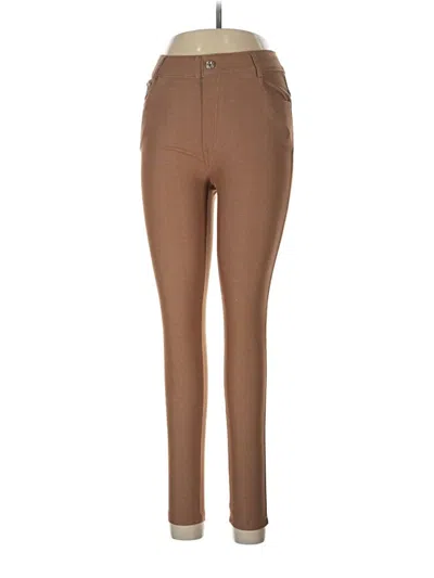 Pre-owned Yelete Jeggings In Brown