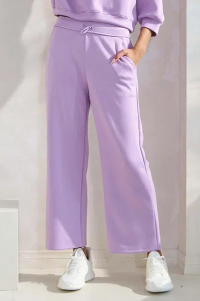 Yelete Scuba Lounge Pant In Lavender In Purple