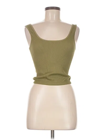 Pre-owned Yelete Tank Top Green Strapless Neckline Tops