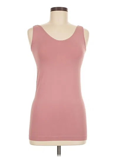 Pre-owned Yelete Tank Top Pink Strapless Neckline Tops