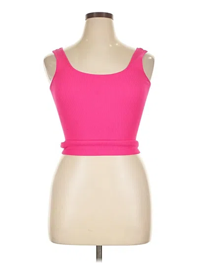 Pre-owned Yelete Tank Top Pink Strapless Neckline Tops