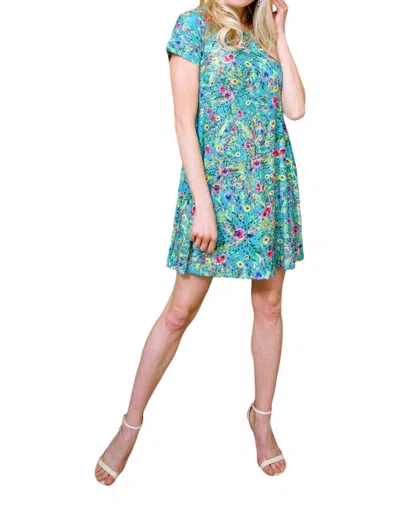 Yelete Tropics Dress In Blue