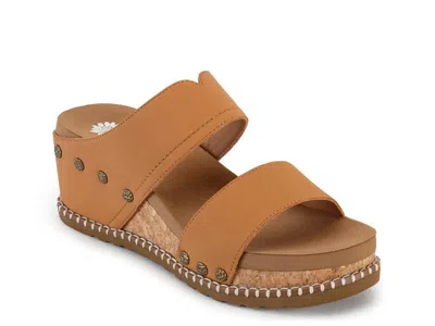 Yellow Box Alamos Wedge Sandal In Tan