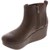 Yellow Box Belin Womens Stretch Heels Ankle Boots In Brown
