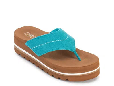Yellow Box Calica Wedge Sandal In Blue
