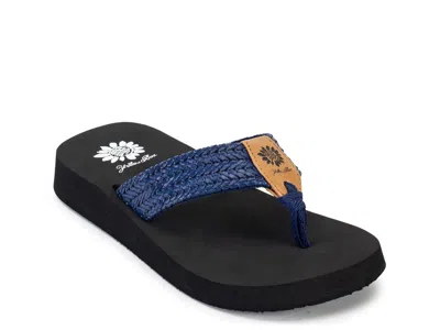Yellow Box Faldi Sandal In Blue