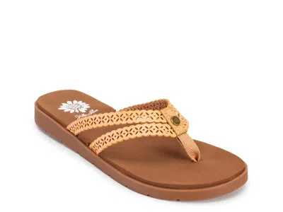 Yellow Box Fawn Sandal In Brown