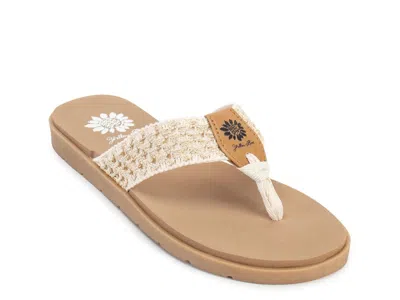 Yellow Box Florina Sandal In Natural Beige