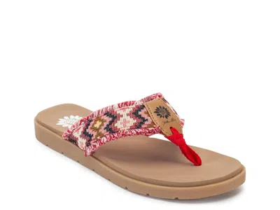 Yellow Box Fonatana Sandal In Red Multicolor