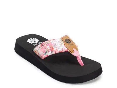 Yellow Box Frances Sandal In Pink/multicolor