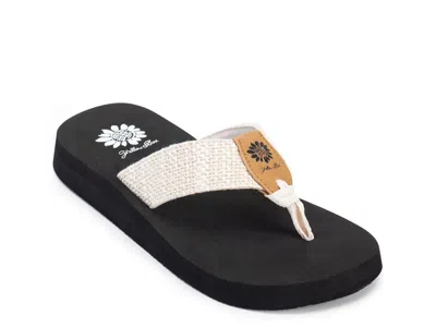 Yellow Box Frayz Sandal In White