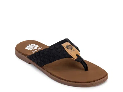 Yellow Box Irving Sandal In Black