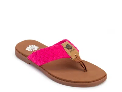 Yellow Box Irving Sandal In Fuchsia