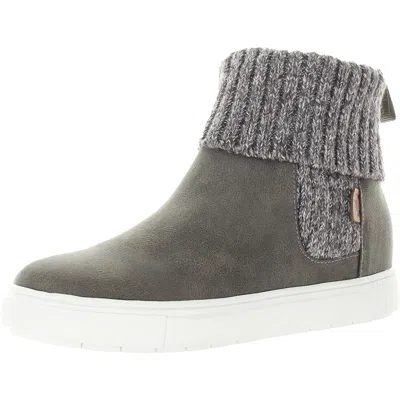 Yellow Box Madras Womens Ankle Pull On Chelsea Boots In Grey