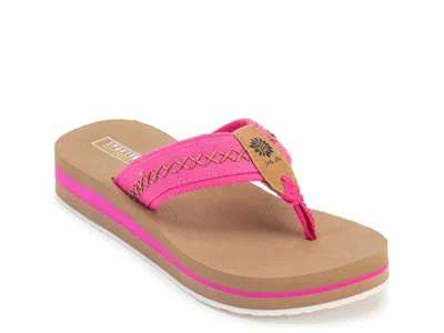Yellow Box Malibu Wedge Sandal In Brown