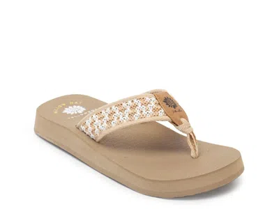 Yellow Box Nellia Sandal In Natural Beige