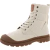 Yellow Box Platon Womens Lace-up Man Made Combat & Lace-up Boots In White