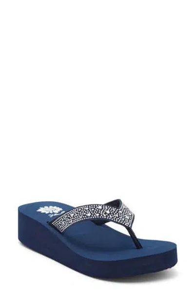 Yellow Box Premium Africa Flip Flop Sandal In Blue