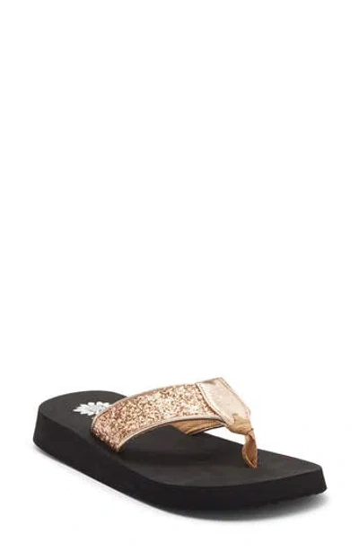 Yellow Box Premium Feliks Flip Flop Sandal In Gold
