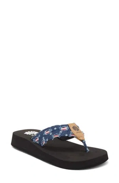 Yellow Box Premium Firework Flip Flop In Black