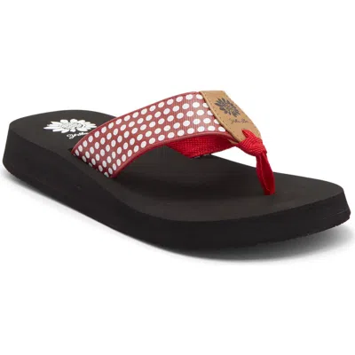 Yellow Box Premium Fromy Flip Flop Sandal In Red
