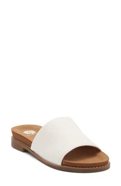 Yellow Box Premium Kalo Slide Sandal In White
